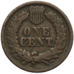 USA, 1 cent Philadelphia 1865 - Indiánska hlava