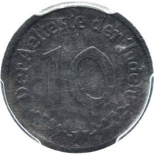 Ghetto Litzmannstadt, 10 pfennig 1942 - Fisrt Issue - PCGS XF DETAILS