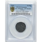 Ghetto Litzmannstadt, 10 pfennig 1942 - Fisrt Issue - PCGS XF DETAILS