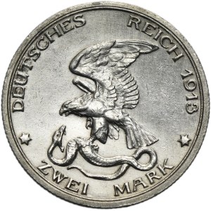 Germany, Kingdom of Prussia, Wilhelm II, 2 Mark Berlin 1913 A