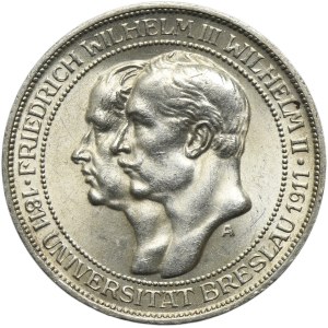 Germany, Kingdom of Prussia, Wilhelm II, 3 Mark Berlin 1911 A