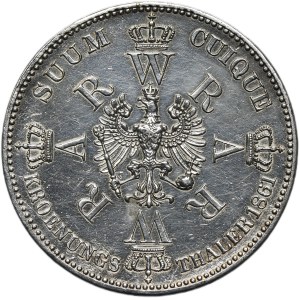 Germany, Kingdom of Prussia, Wilhelm I, Crown Thaler Berlin 1861