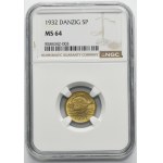 Free City of Danzig, 5 pfennig 1932 - NGC MS64