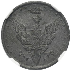 Polish Kingdom, 20 pfennig 1918 - NGC MS63