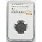 Polish Kingdom, 20 pfennig 1918 - NGC MS63