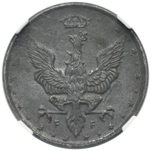 Polish Kingdom, 10 pfennig 1918 - NGC MS62
