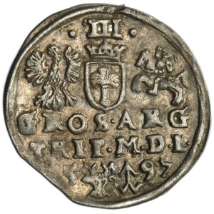 Sigismund III Vasa, 3 Groschen Vilinius 1597