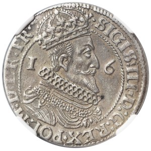 Sigismund III Vasa, 1/4 Thaler Danzig 1624/3 - PR• - NGC AU DETAILS