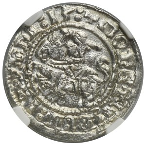 Sigismund I the Old, 1/2 Groschen Vilnius 1513 - NGC AU DETAILS
