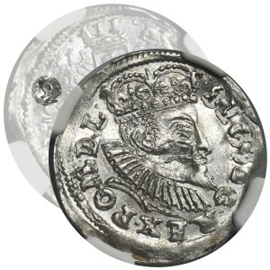 Sigismund III Vasa, 3 Groschen Posen 1597 - NGC UNC DETAILS