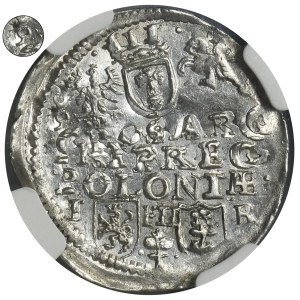 Sigismund III Vasa, 3 Groschen Posen 1597 - NGC UNC DETAILS