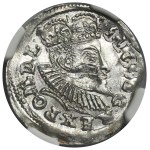 Sigismund III Vasa, 3 Groschen Posen 1597 - NGC UNC DETAILS