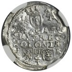 Sigismund III Vasa, 3 Groschen Posen 1597 - NGC UNC DETAILS