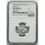 Sigismund III Vasa, 3 Groschen Posen 1597 - NGC UNC DETAILS