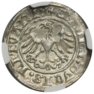 Sigismund I the Old, 1/2 Groschen Vilnius 1513 - NGC AU55