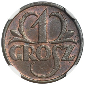 1 grosz 1932 - NGC MS64 BN
