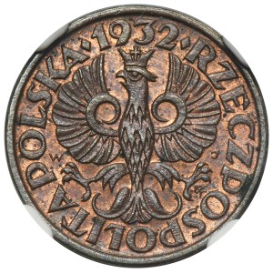 1 grosz 1932 - NGC MS64 BN