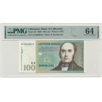 Lithuania, 100 Litu 2000 - AC - PMG 64 - low serial