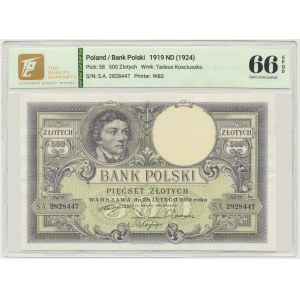 500 Gold 1919 - S.A. - TQG 66 EPQD