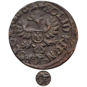 John II Casimir, Schilling Ujazdow 1661 - ILUSTRATED