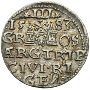 Stephen Bathory, 3 Groschen Riga 1583