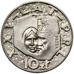 PRÓBA NIKIEL, 10 złotych 1969 XXV Lat PRL