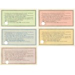 Deposit revaluation voucher, set of 100 - 10,000 zlotys (5 pcs.), cashable
