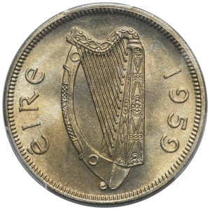 Ireland, 1 Floirin (2 Sciling) London 1959 - PCGS MS65
