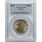 Ireland, 1 Floirin (2 Sciling) London 1959 - PCGS MS65