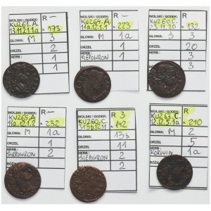 Set, John II Casimir, Schillings (6 pcs.)