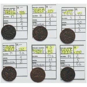 Set, John II Casimir, Schillings (6 pcs.)