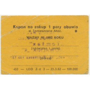 Tomaszow Mazowiecki - a voucher for shoes