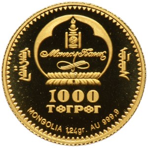 Mongolia, 1.000 Tugrik 1999 - Leonardo da Vinci