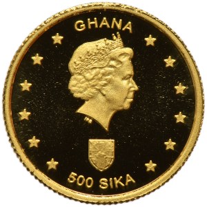 Ghana, 500 Sika 2002 - The Phoenician Ship