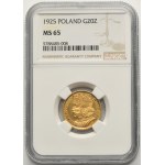 20 zlatých 1925 Chrobry - NGC MS65