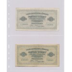 Set, Polish Brands (1919 - 1923) in a clasper (approx. 57 pieces).