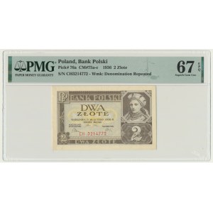 2 gold 1936 - CH - PMG 67 EPQ