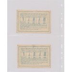 Set, polnische Gutscheine, Schecks, Karten, Ziegelsteine, Gutscheine und Urkunden in einer Schatulle (ca. 306 Stück).