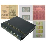 Set, Polish vouchers, checks, cards, bricks, vouchers and certificates in a clasper (approx. 306 pieces).