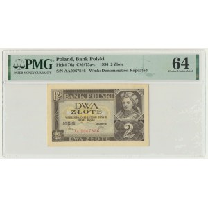 2 gold 1936 - AA - PMG 64 - first series