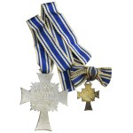 Germany, Third Reich, Silver Mother Cross with miniature