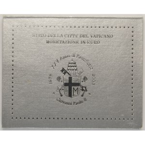 Set, Papal States, Vatican, Francis, Euro coins 2003 (8 pcs.)