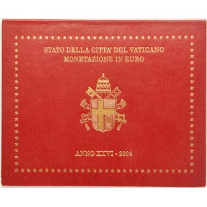 Set, Papal States, Vatican, Francis, Euro coins 2004 (8 pcs.)