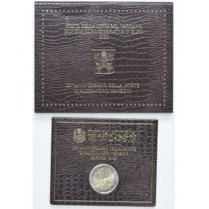 Cirkevný štát, Vatikán, František, 2 Euro Rím 2023 R - Alessandro Manzoni