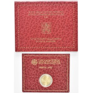Cirkevný štát, Vatikán, Benedikt XVI, 2 Euro Rím 2021 R - Dante Alighieri