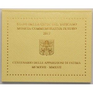 Papal States, Vatican, Francis, 2 Euro Rome 2017 R - Fatima Apparitions