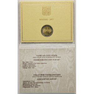 Papal States, Vatican, Francis, 2 Euro Rome 2017 R - Fatima Apparitions