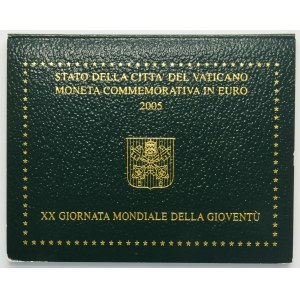 Państwo Kościelne, Watykan, Benedykt XVI, 2 Euro Rzym 2005 R - 20. Światowe Dni Młodzieży