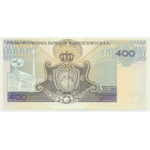 PWPW, 400 zloty 1996 - AB -.