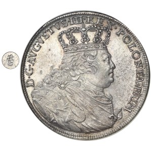 Augustus III of Poland, Thaler Leipzig 1754 EDC - NGC MS60 - ex. Potocki